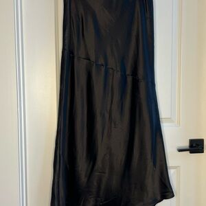 ASOS Curve Black Satin Skirt, size 12